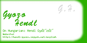 gyozo hendl business card